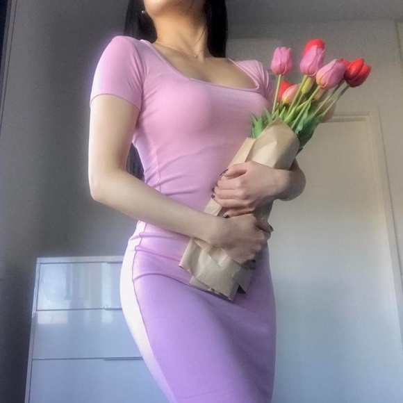 Long maxi baby pink dress- size 6 (XS) - Picture 7 of 7